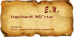 Engelhardt Márton névjegykártya